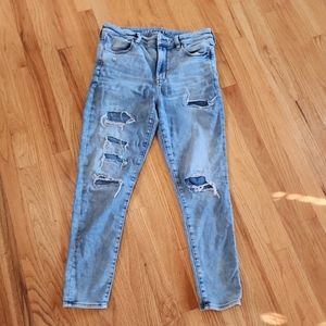 American Eagle Next Level Stretch Distressed Jeans sz 12